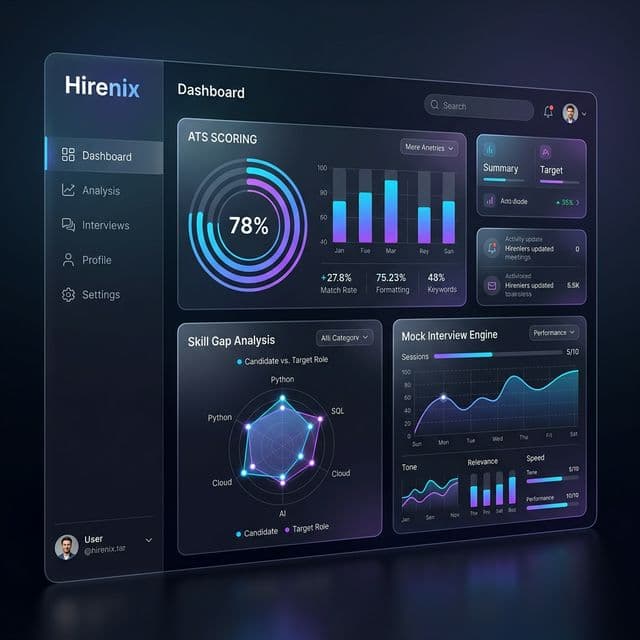 Project Thumbnail: Hirenix - AI-powered SaaS platform for resume intelligence, ...